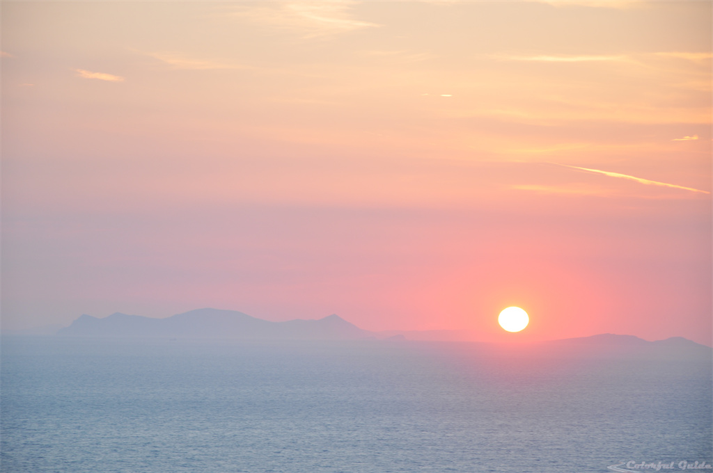 sun sunset islands mediterranean sea